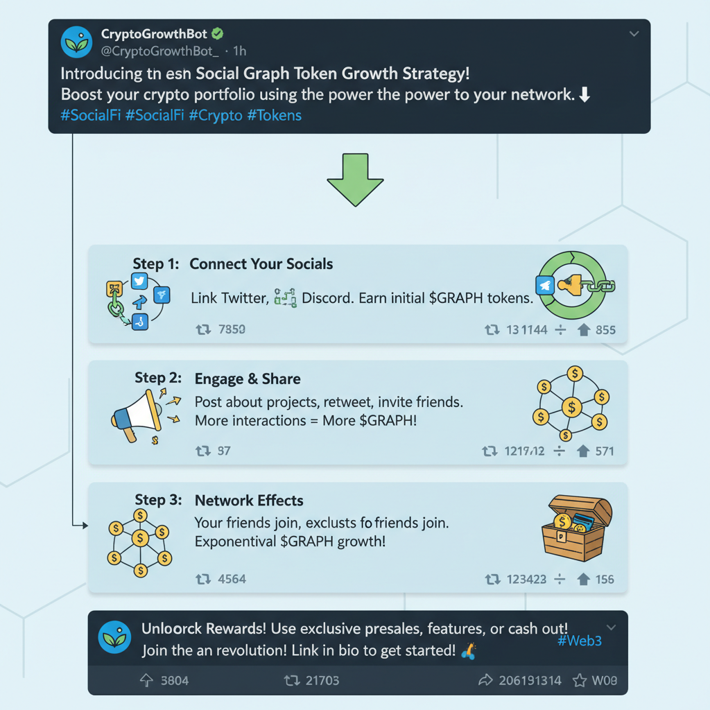 twitter thread screenshot promoting social graph token crypto growth strategy